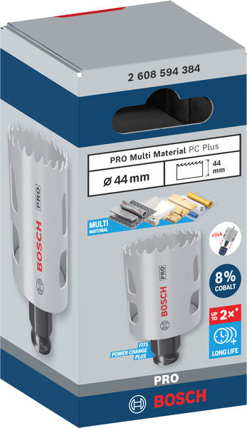 PRO Lochsäge Ø 44 x 44 mm Multi Material PC Plus