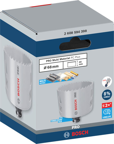 PRO Lochsäge Ø 68 x 44 mm Multi Material PC Plus