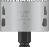 PRO Lochsäge Ø 76 x 44 mm Multi Material PC Plus
