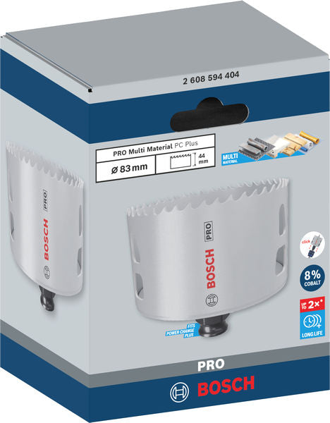 PRO Lochsäge Ø 83 x 44 mm Multi Material PC Plus