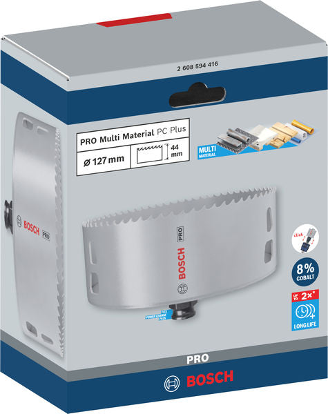PRO Lochsäge Ø 127 x 44 mm Multi Material PC Plus