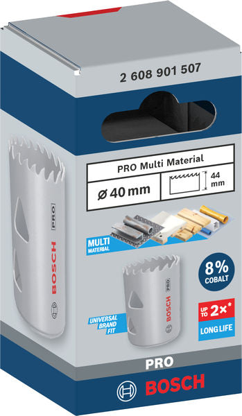 PRO Lochsäge Ø 40 x 44 mm mit Gewinde Multi Material