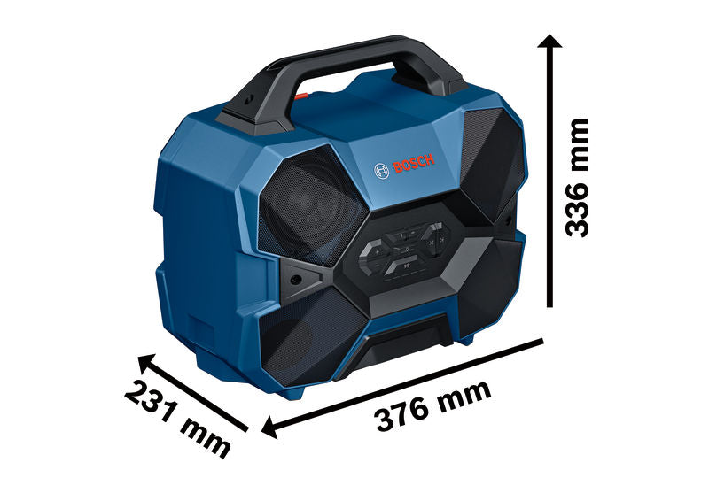 Bosch GPB 18V-6 C Radio mit kompakter Bauweise.