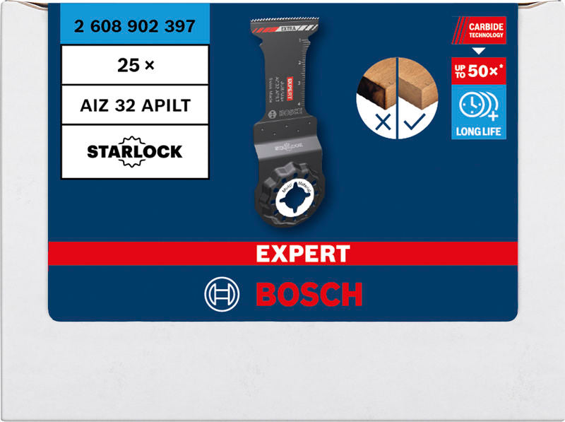 Produktbild Verpackung von EXPERT MultiMax AIZ 32 APILT Tauchsägeblatt für Multifunktionswerkzeuge, 25-tlg.