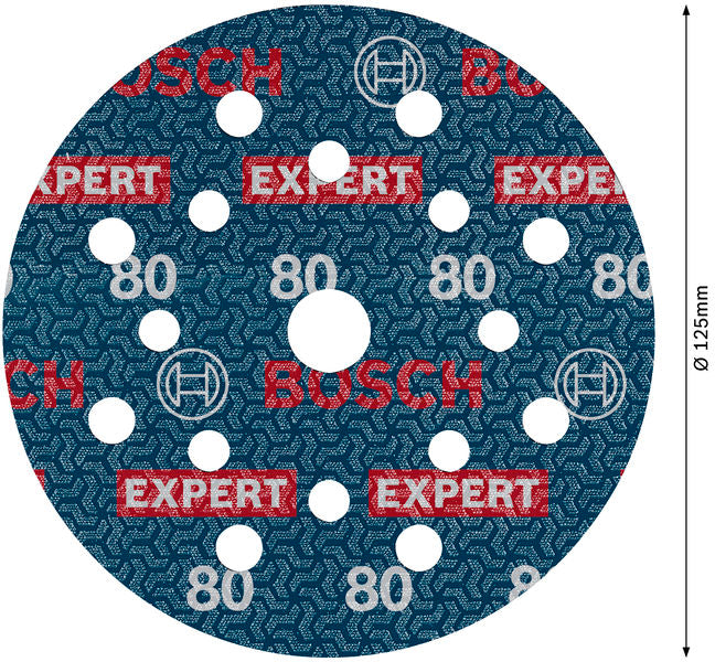 Folienschleifscheibe EXPERT O780 125 mm K80