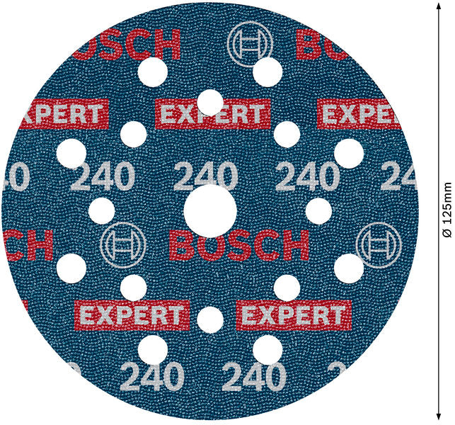 Folienschleifscheibe EXPERT O780 125 mm K240