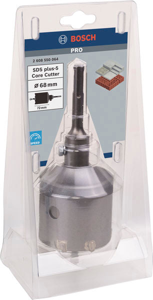 PRO Bohrkronen-Set 68 x 54 x 72 mm SDS plus-5 (3-teilig)