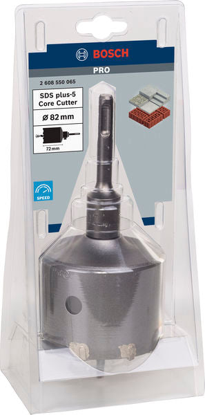 PRO Bohrkronen-Set 82 x 54 x 72 mm SDS plus-5 (3-teilig)