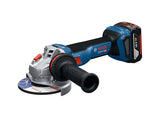 Akku-Winkelschleifer GWS18V-11 inkl. 2x Akku GBA 18V 5.0 Ah und L-BOXX 136