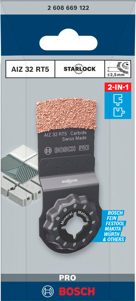 PRO Tauchsägeblatt 2,5 x 32 mm AIZ 32 RT5 für Multifunktionswerkzeuge
