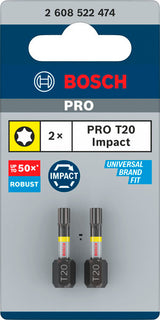 PRO Torx Impact Bit T20 25 mm (2-teilig)