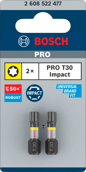 PRO Torx Impact Bit T30 25 mm (2-teilig)