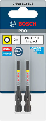 PRO Torx Impact Bit T10 55 mm (2-teilig)