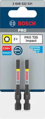 PRO Torx Impact Bit T25 55 mm (2-teilig)