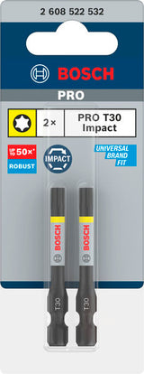 PRO Torx Impact Bit T30 55 mm (2-teilig)