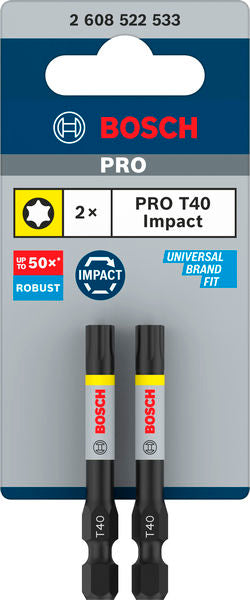 PRO Torx Impact Bit T40 55 mm (2-teilig)