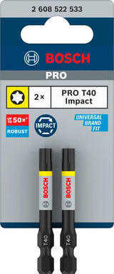 PRO Torx Impact Bit T40 55 mm (2-teilig)