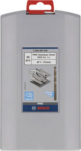 PRO Spiralbohrer-Set Stainless Steel HSS-Co (25-teilig)