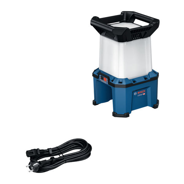 Produktbild von Bosch Akku-Bauleuchte GLA 18VH-7500 mit Kaltgerätekabel