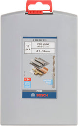 PRO Spiralbohrer-Set Metal HSS-G (19-teilig)