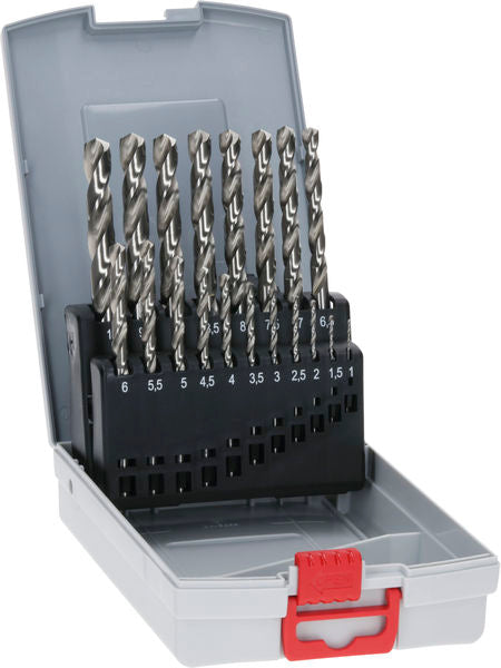 PRO Spiralbohrer-Set Metal HSS-G (19-teilig)
