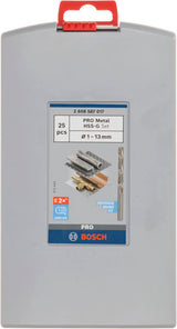 PRO Spiralbohrer-Set Metal HSS-G (25-teilig)