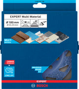 Topfscheibe EXPERT Multi Material Carbide mittel flach 180 x 22,23 mm