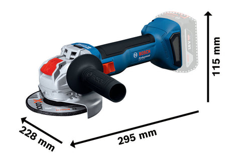 Winkelschleifer GWX 18V-8 von Bosch mit X-LOCK-Funktion.