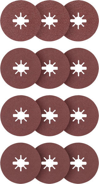 Produktbild Lieferumfang von EXPERT for Metal Fiberschleifscheibe R444, 125mm, K36/60/80/120, X-LOCK, 12 Stk.