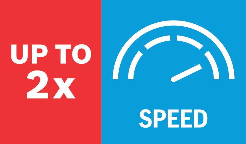 Doppelte Geschwindigkeit