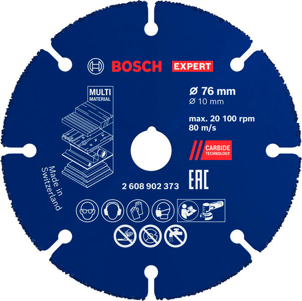 Produktbild von EXPERT Multi Material Carbide-Trennscheibe, 76 x 10 mm