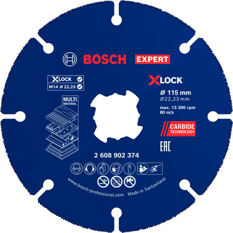 Produktbild von EXPERT Multi Material Carbide-Trennscheibe, 115 x 1.6 x 22,23 mm, X-Lock