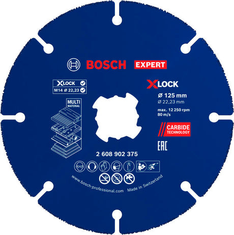 Produktbild von EXPERT Multi Material Carbide-Trennscheibe, 125 x 1.6 x 22,23 mm, X-Lock