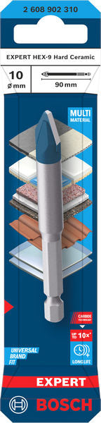 EXPERT Bohrer Ø 10 x 90 mm HEX-9 Hard Ceramic