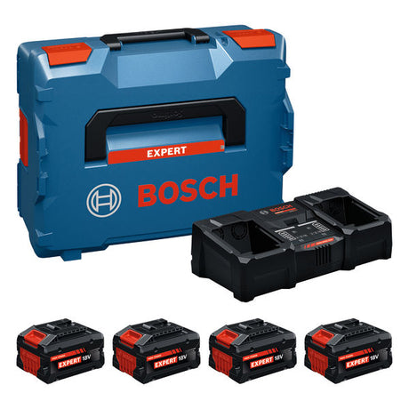 Produktbild von Bosch Expert Starter-Set mit vier 5,5 Ah Akkus & Ladegerät & im Koffer