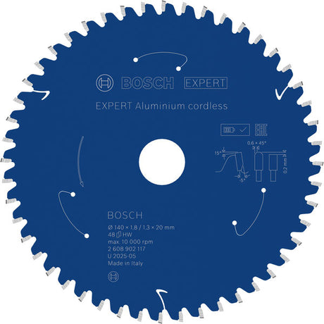 Produktbild von EXPERT Aluminium Kreissägeblatt, 140x20 mm, Z48