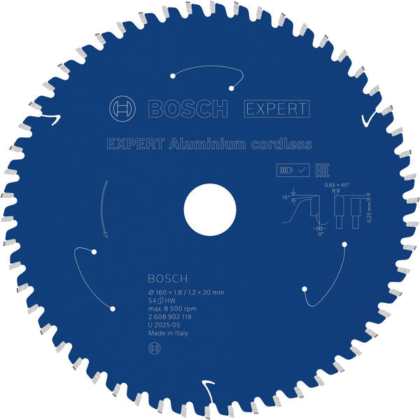 Produktbild von EXPERT Aluminium Kreissägeblatt, 160x20 mm, Z54