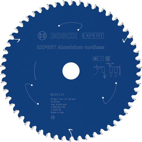 Produktbild von EXPERT Aluminium Kreissägeblatt, 165x20 mm, Z54