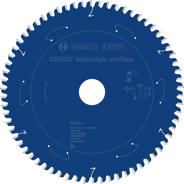Produktbild von EXPERT Aluminium Kreissägeblatt, 210x30 mm, Z66