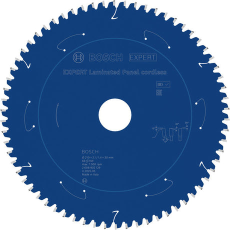 Produktbild von EXPERT Laminated Panel Kreissägeblatt, 210x2,1x30 mm, Z66