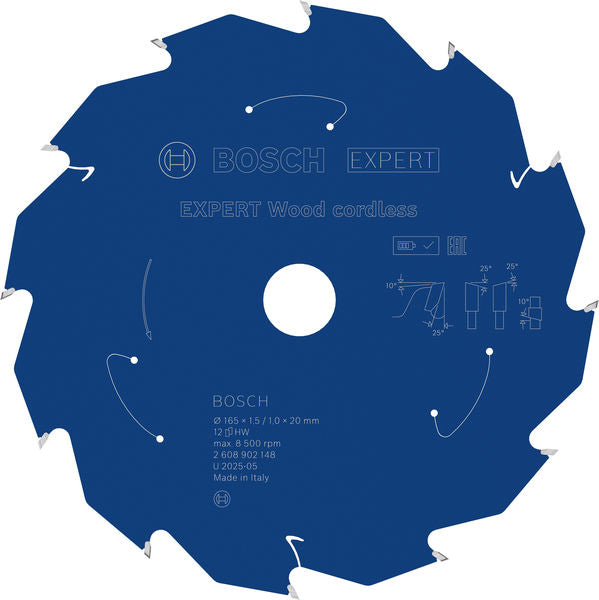 Produktbild von EXPERT Wood Kreissägeblatt, 165x20 mm, Z12