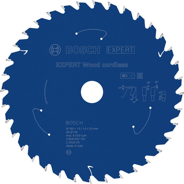 Produktbild von EXPERT Wood Kreissägeblatt, 165x1, 45x20 mm, Z36
