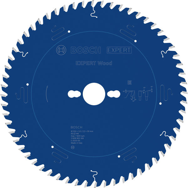Produktbild von EXPERT Wood Kreissägeblatt, 250x3,2x30 mm, Z60
