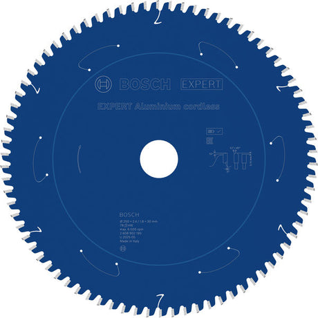 Produktbild von EXPERT Aluminium Kreissägeblatt, 250x30 mm, Z78