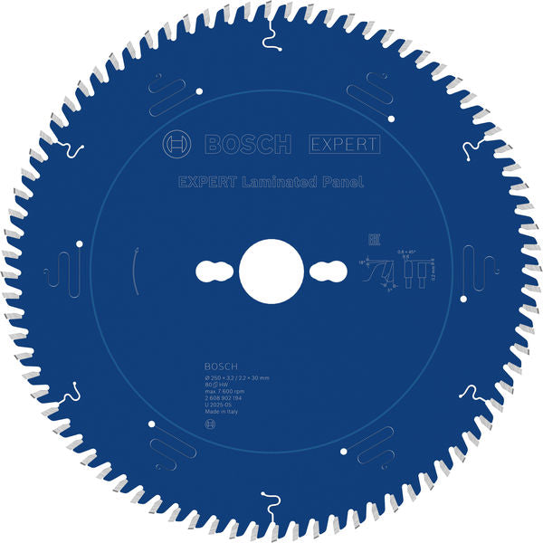 Produktbild von EXPERT Laminated Panel Kreissägeblatt, 250x30 mm, Z80