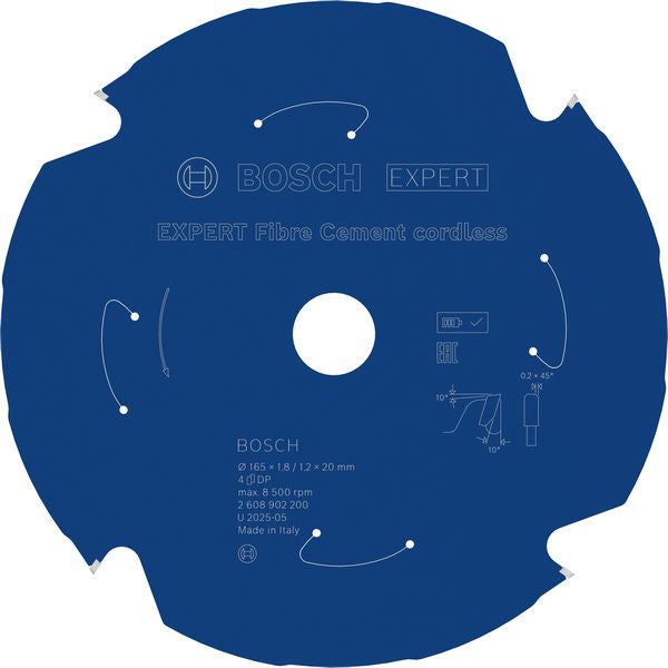 Produktbild von EXPERT Fiber Cement Kreissägeblatt, 165x20 mm, Z4