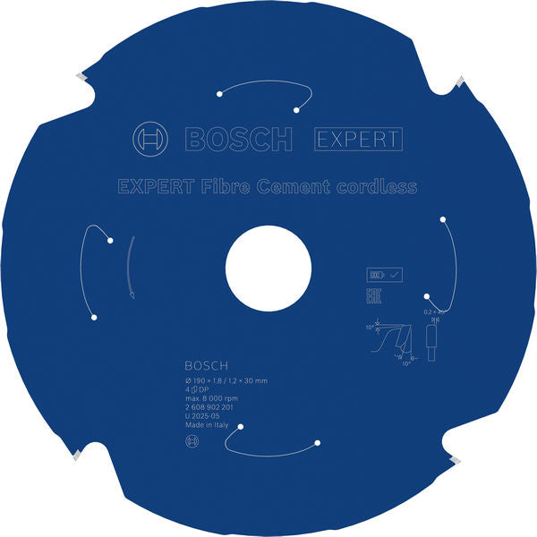 Produktbild von EXPERT Fiber Cement Kreissägeblatt, 190x1,8x30 mm, Z4