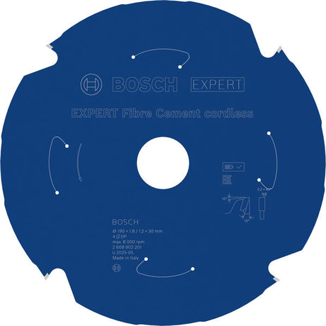 Produktbild von EXPERT Fiber Cement Kreissägeblatt, 190x1,8x30 mm, Z4