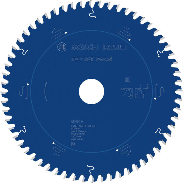 Produktbild von EXPERT Wood Kreissägeblatt, 216x30 mm, Z60