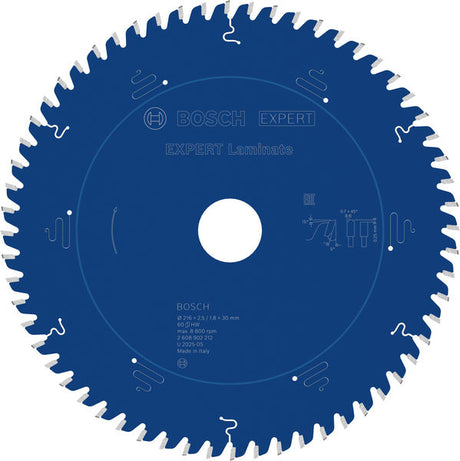 Produktbild von EXPERT Laminat Kreissägeblatt, 216x30 mm, Z60